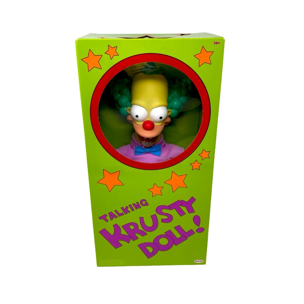 Jakks Pacific The Simpsons Krusty the Clown Talking Plush Doll New 2024